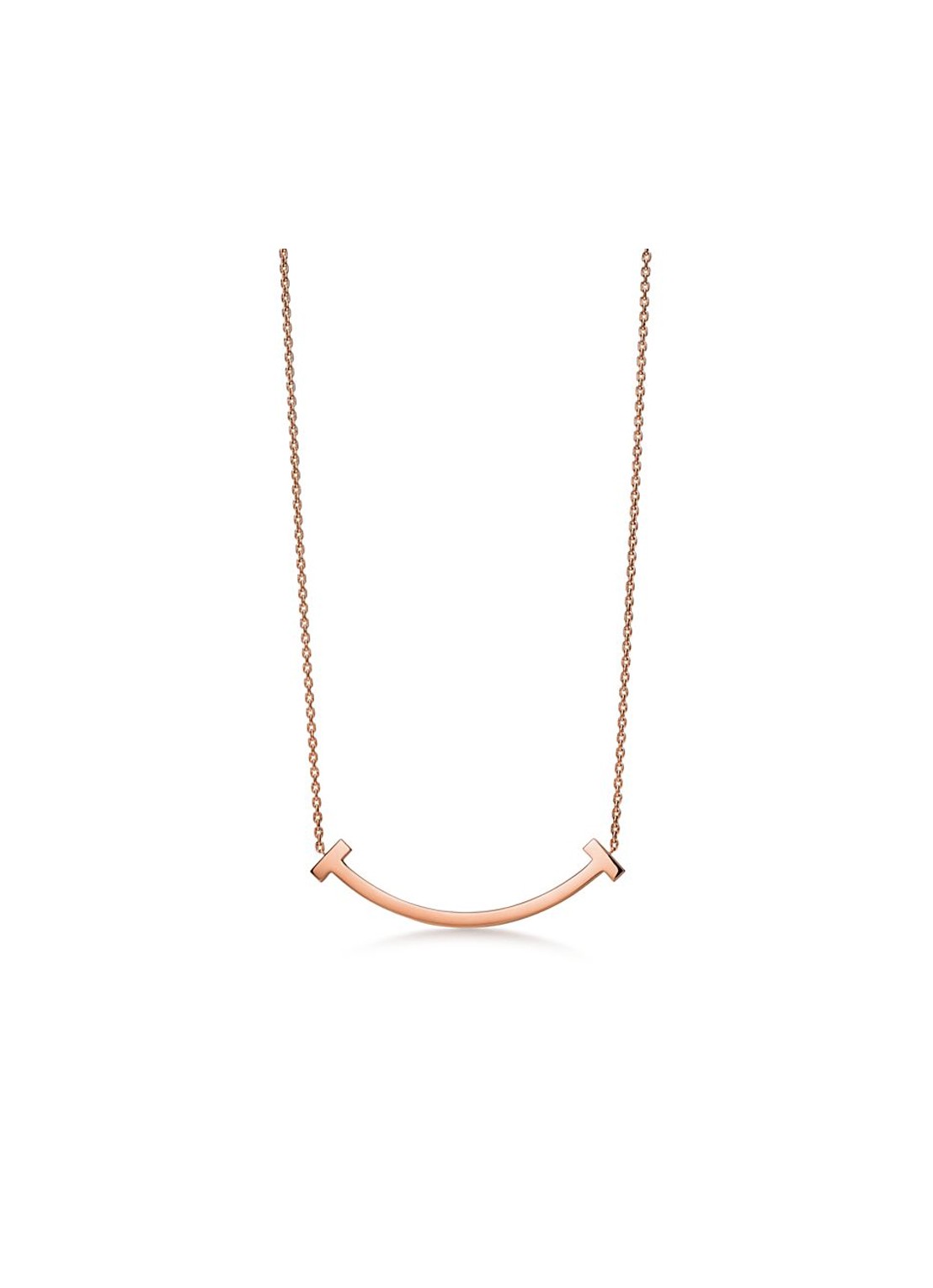 Tiffany & Co. Tiffany T Smile ketting van 18 karaat roségoud 84613 - voorkant undefined