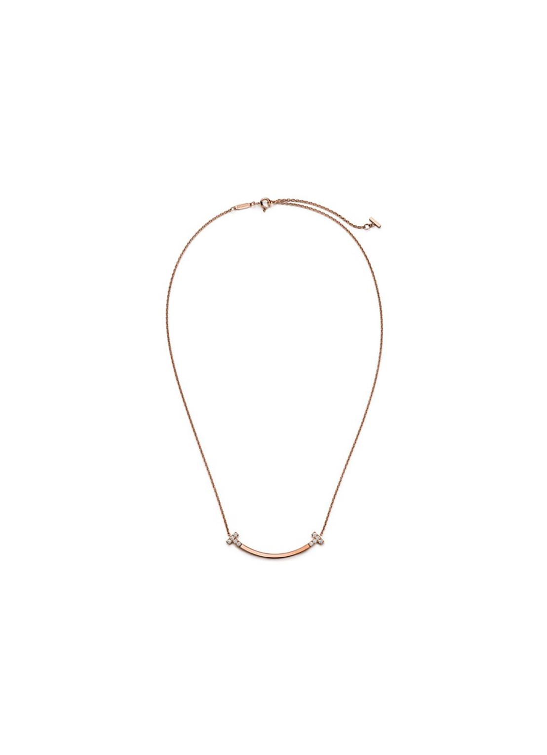 Tiffany & Co. Tiffany T Smile ketting van 18 karaat roségoud met diamant 84616 - detail 5 undefined