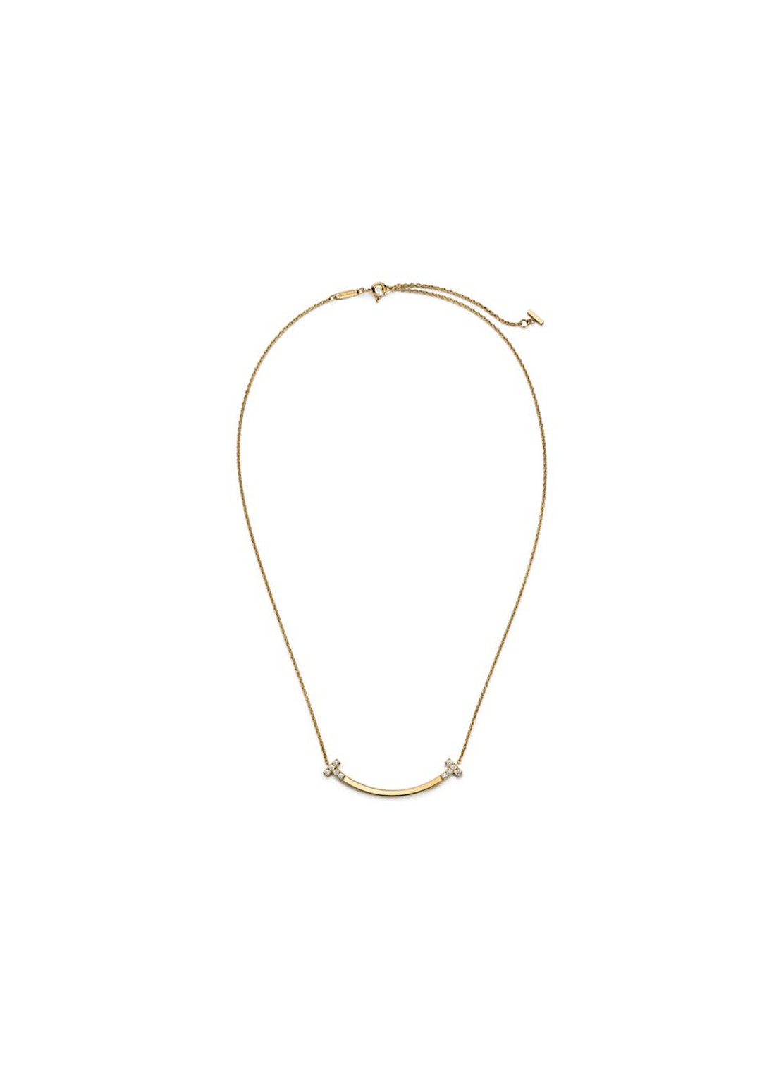 Tiffany & Co. Tiffany T Smile Medium ketting van 18 karaat geelgoud met diamant 84617 - detail 5 undefined