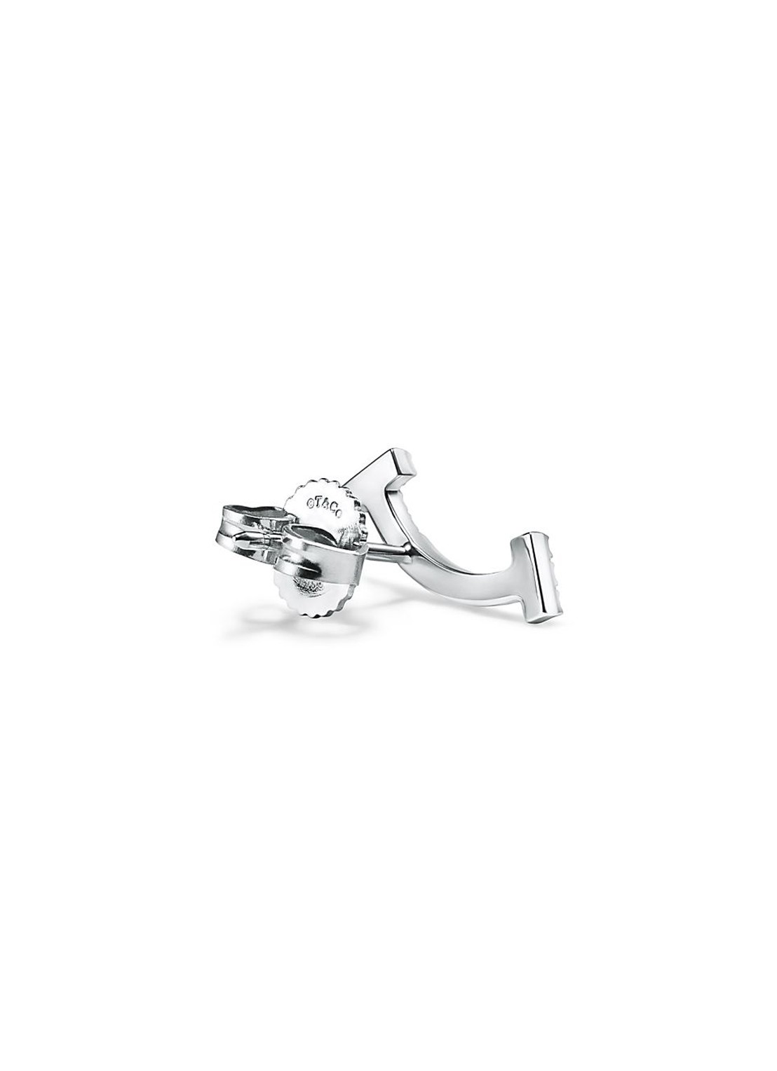 Tiffany & Co. Tiffany T Smile Mini oorknopjes van 18 karaat witgoud met diamant 85588 - detail 4 undefined