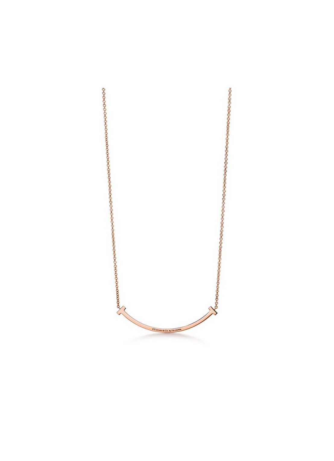 Tiffany & Co. Tiffany T Smile Small ketting van 18 karaat roségoud met diamant 84610 - voorkant 6 undefined