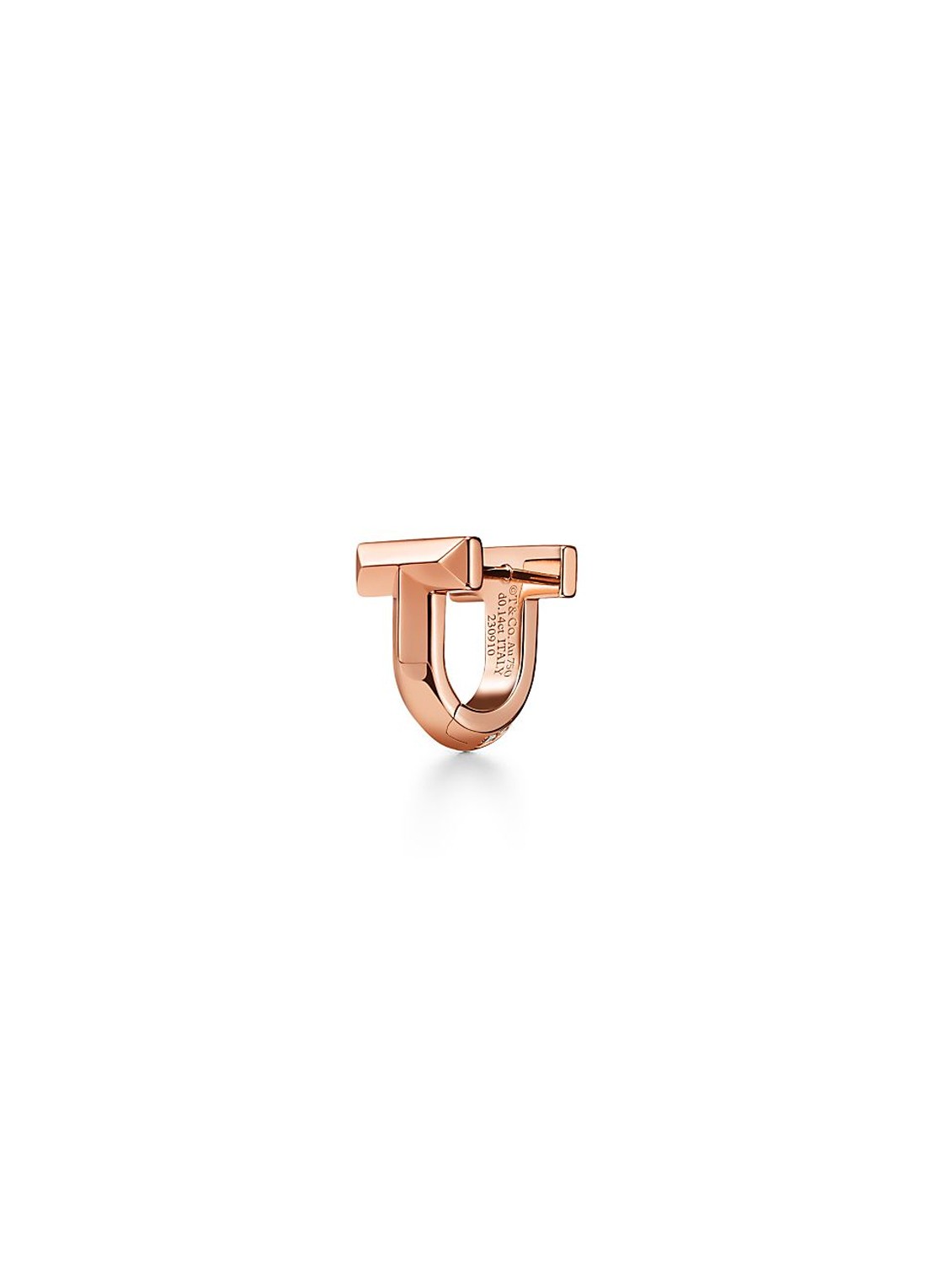 Tiffany & Co. Tiffany T T1 oorringen van 18 karaat roségoud met diamant 81783 - detail 2 undefined