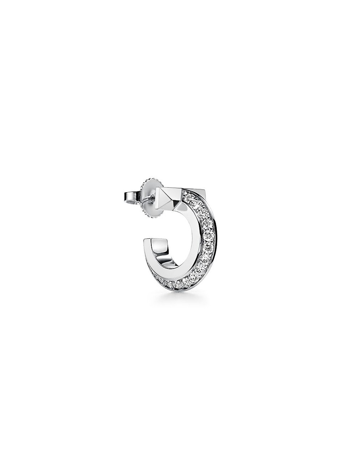 Tiffany & Co. Tiffany T T1 oorringen van 18 karaat witgoud met diamant 28956 - voorkant 5 undefined