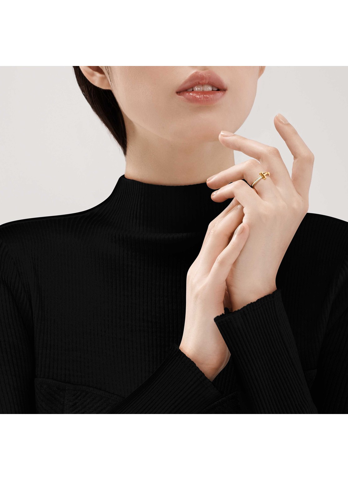 Tiffany & Co. Tiffany T T1 ring van 18 karaat geelgoud met diamant 67939 - achterkant 6 undefined
