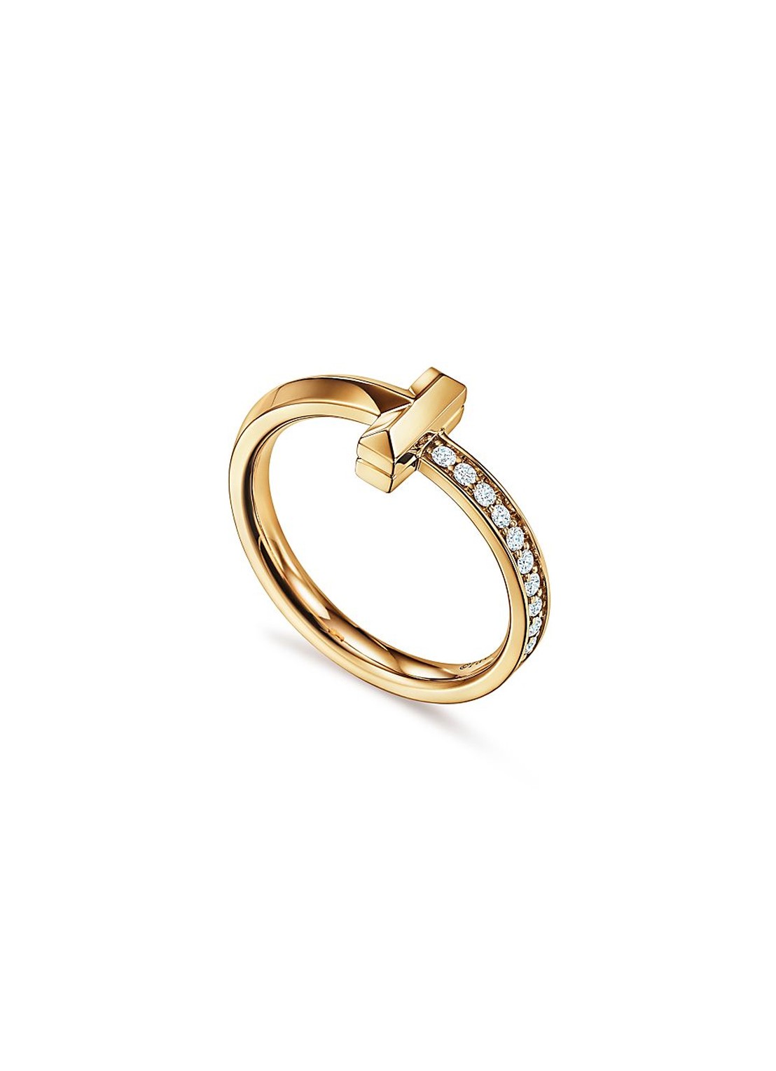 Tiffany & Co. Tiffany T T1 ring van 18 karaat geelgoud met diamant 67939 - voorkant 5 undefined