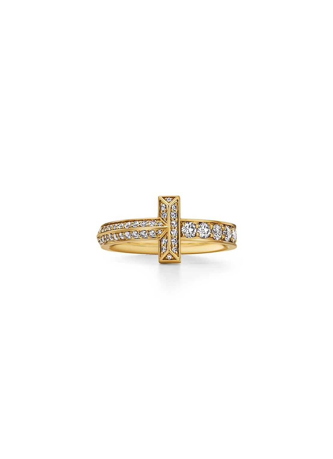 Tiffany & Co. Tiffany T T1 ring van 18 karaat geelgoud met diamant 80886 - voorkant 5 undefined