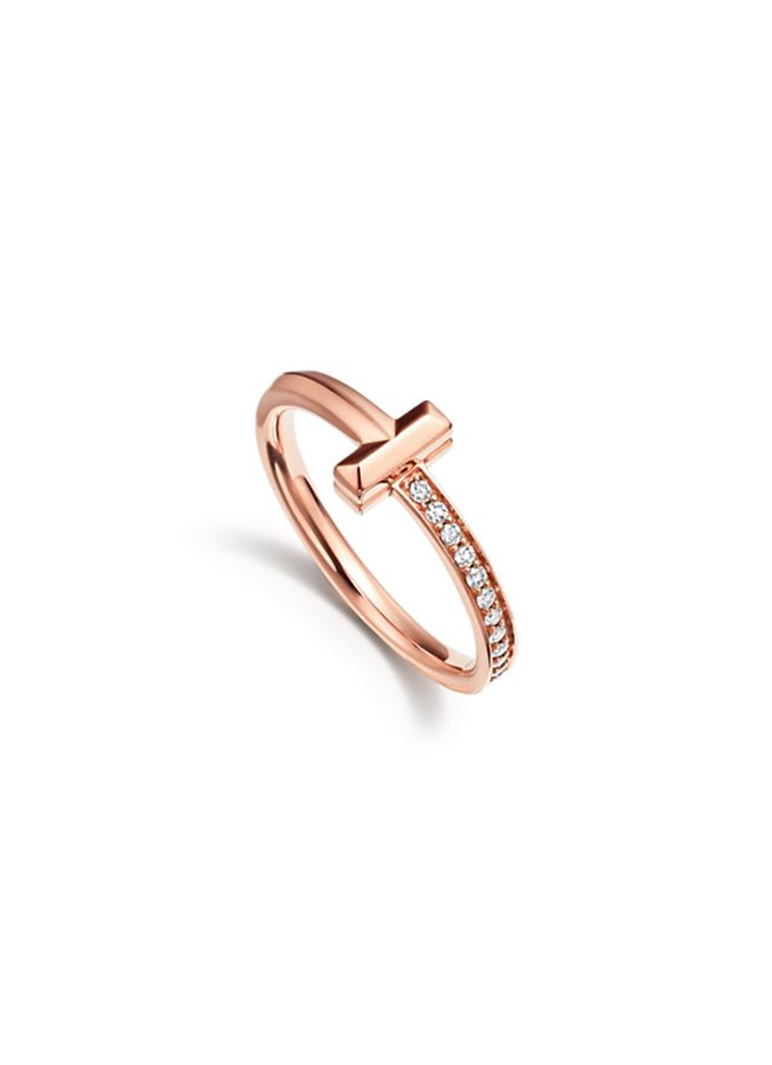 Tiffany & Co. Tiffany T T1 ring van 18 karaat roségoud met diamant 67940 - detail 2 undefined