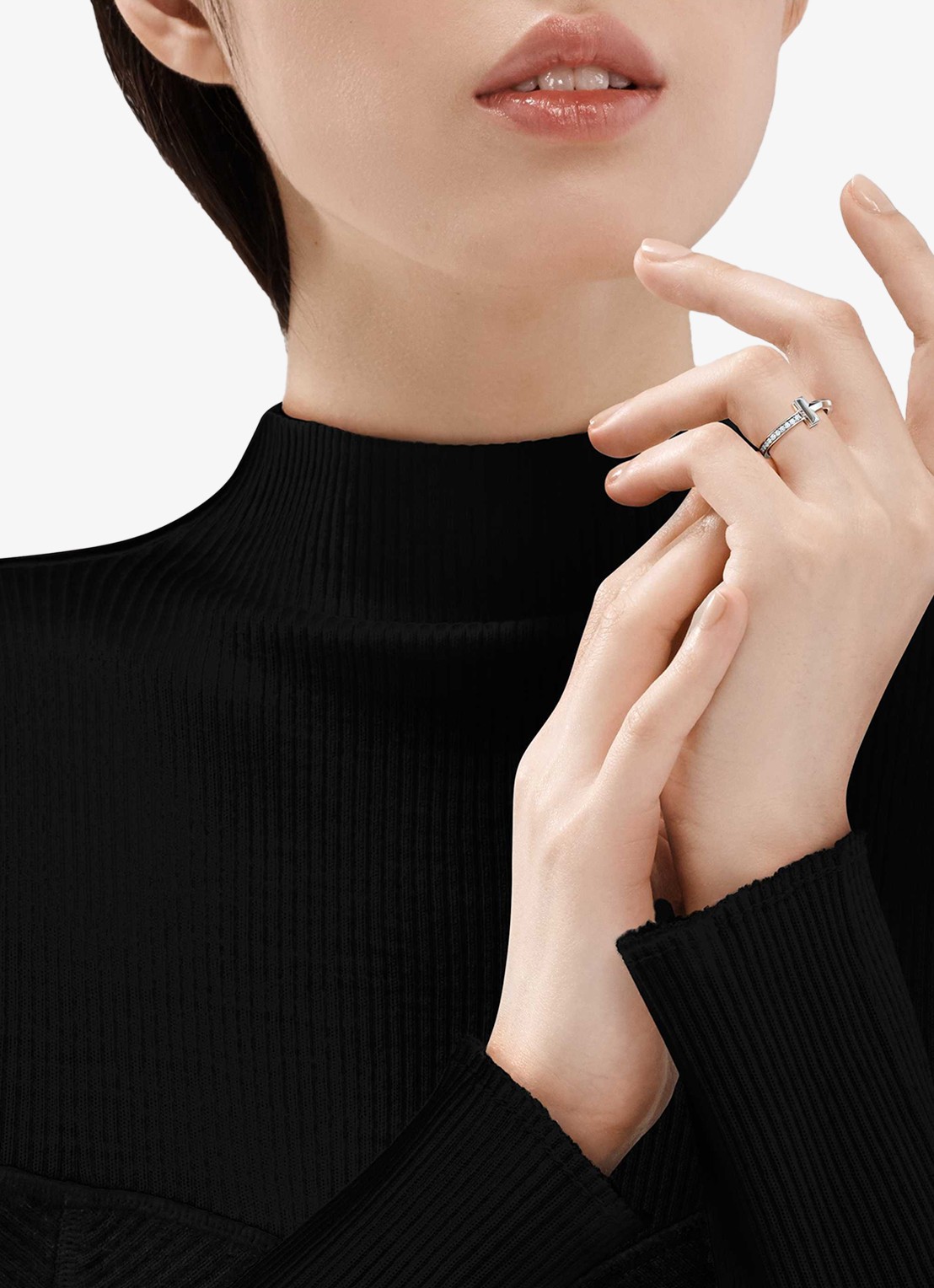 Tiffany & Co. Tiffany T T1 ring van 18 karaat witgoud met diamant 67943 - detail undefined