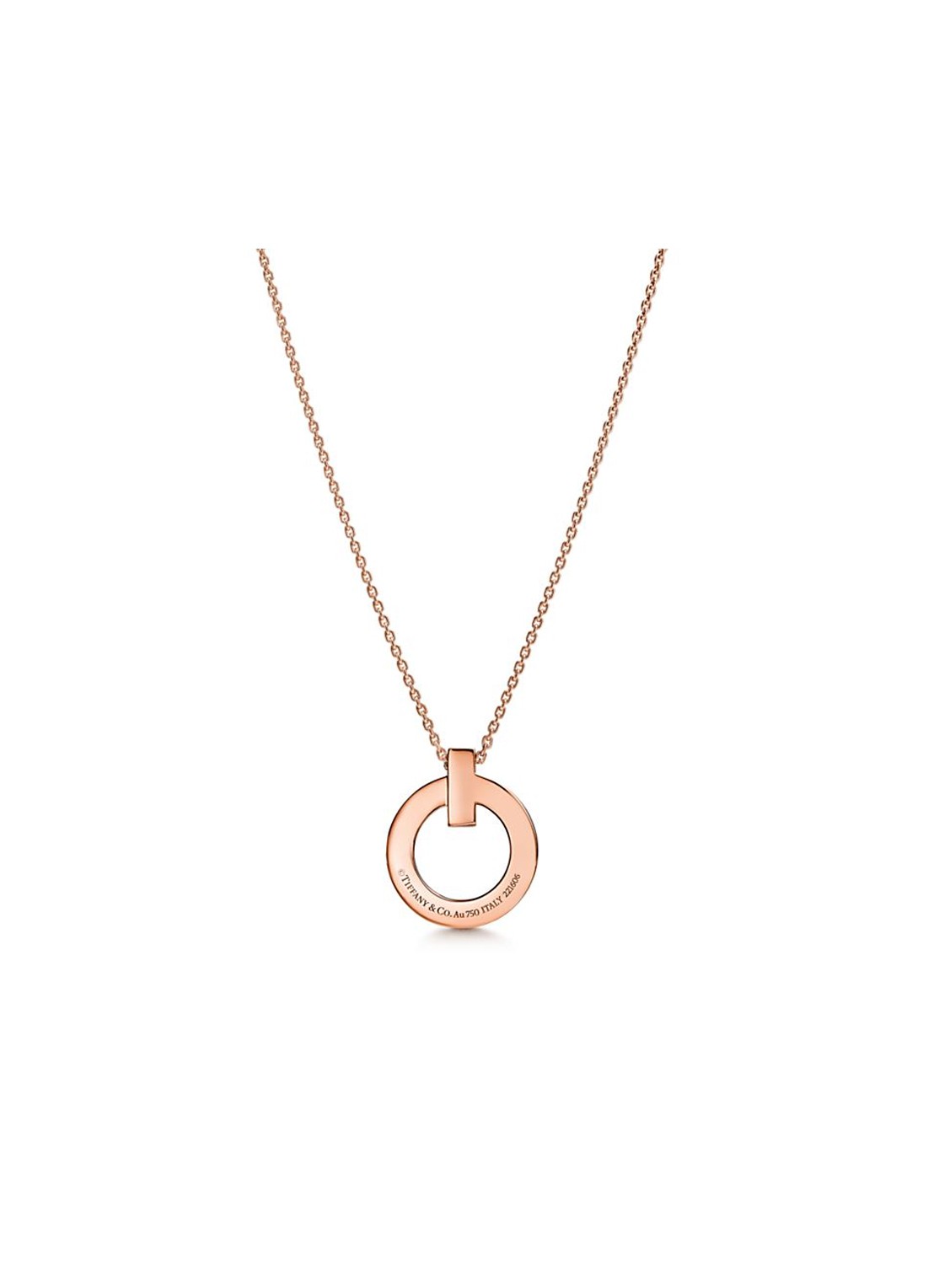 Tiffany & Co. Tiffany T T1 Small ketting van 18 karaat roségoud 76264 - detail undefined