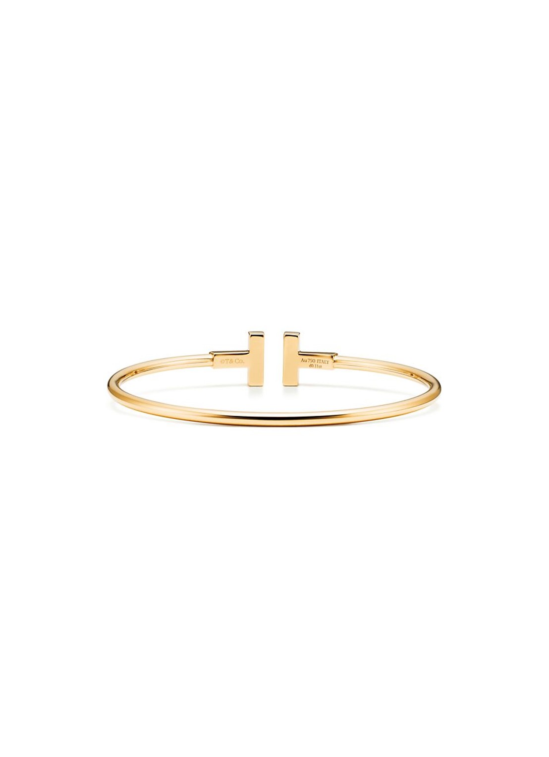 Tiffany & Co. Tiffany T Wire bangle van 18 karaat geelgoud met diamant en parelmoer 75653 - detail 2 undefined