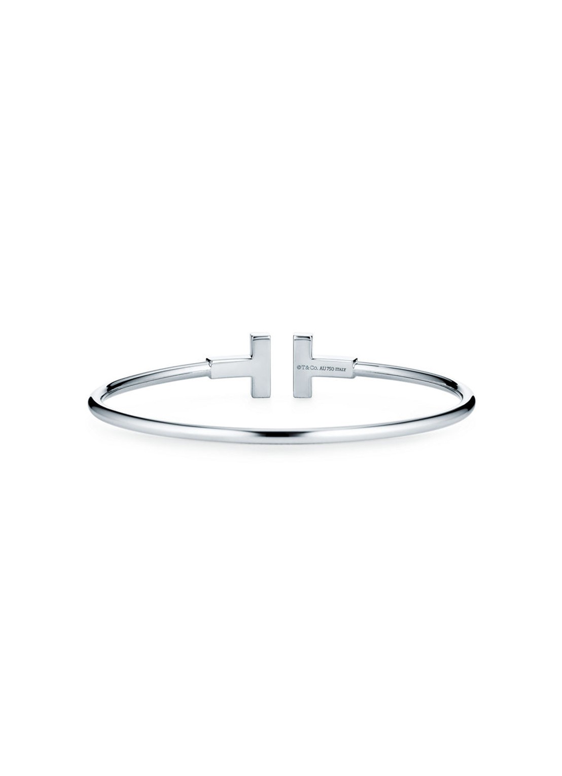 Tiffany & Co. Tiffany T Wire bangle van 18 karaat witgoud met diamant 69749 - detail 6 undefined