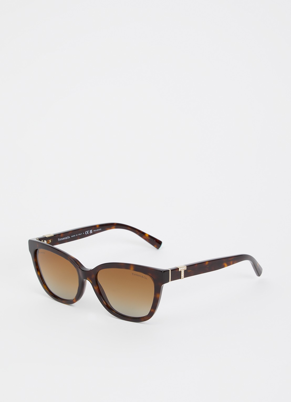 Tiffany & Co. Wayfarer zonnebril gepolariseerd TF4237B - voorkant 4 donkerbruin