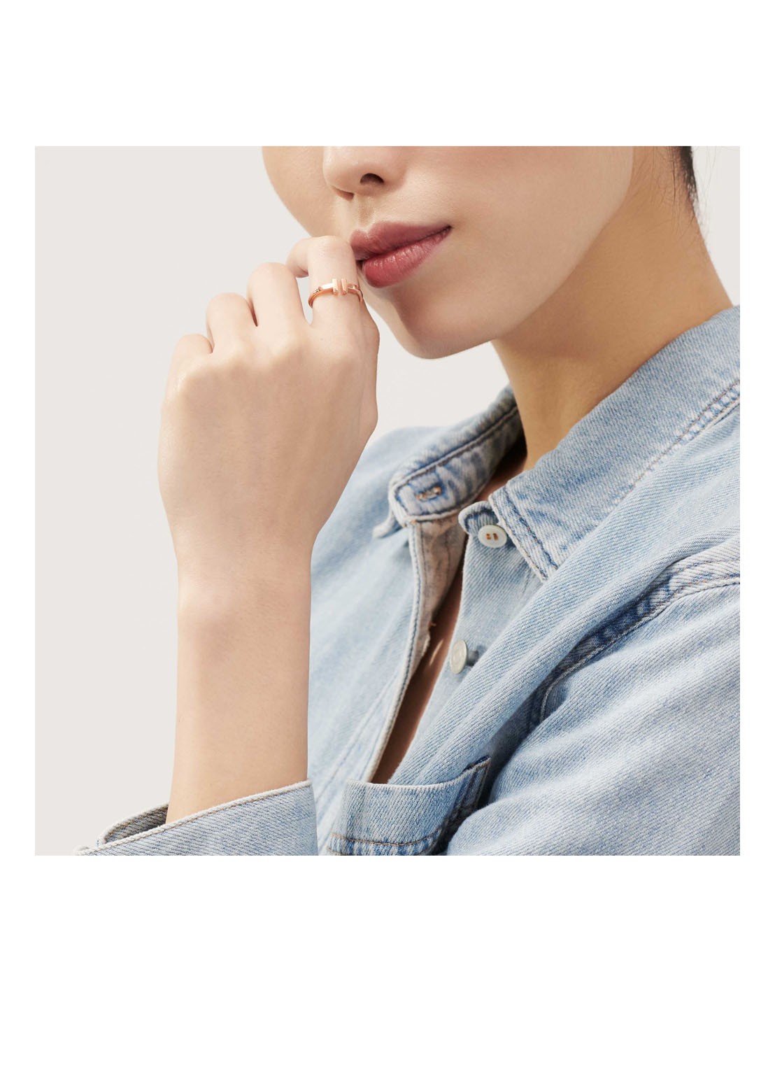 Tiffany & Co. Wire ring van 18 karaat roségoud 69909 - detail undefined