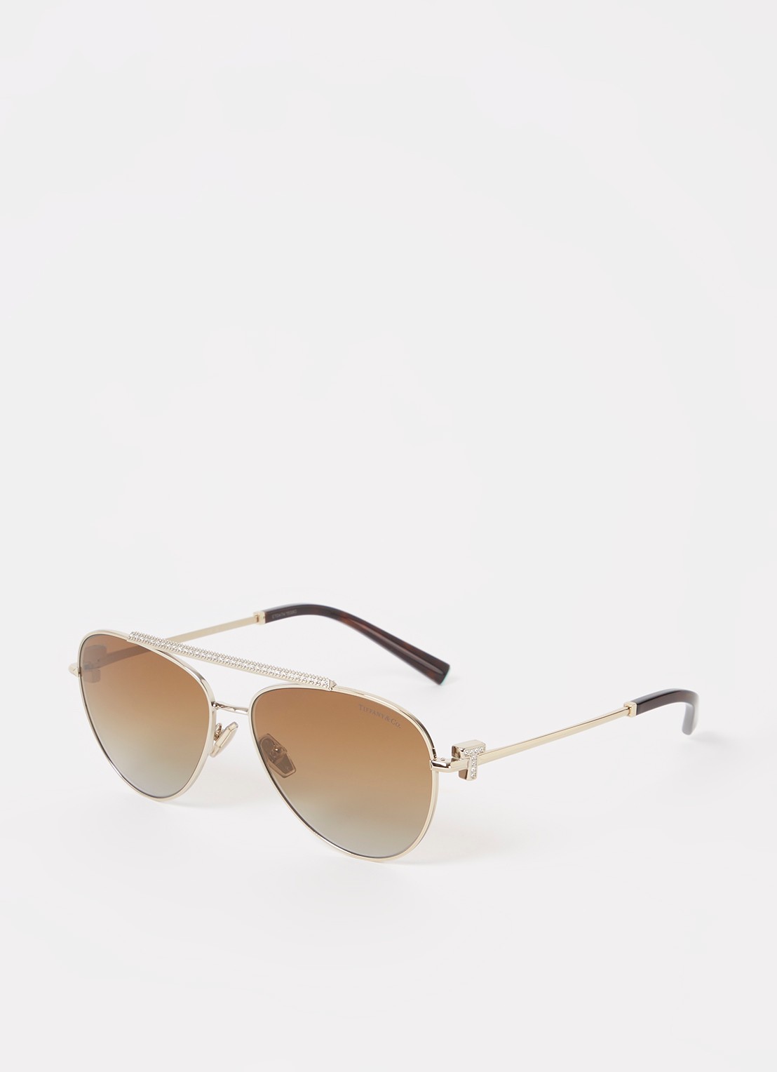 Tiffany & Co. Zonnebril gepolariseerd TF3101B - voorkant goud