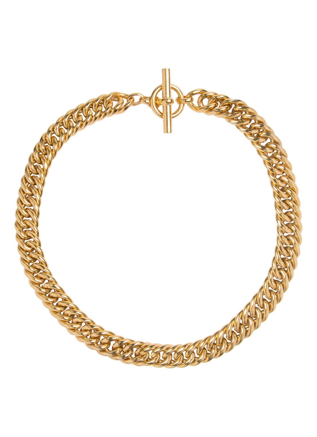 Tilly Sveaas Small Curb schakelketting verguld - voorkant 3 goud