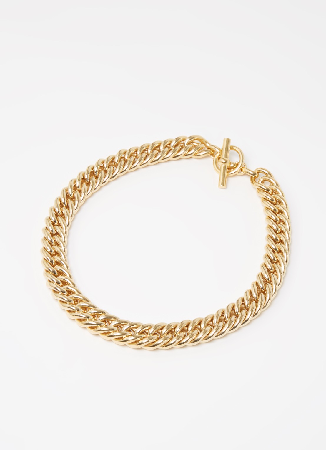 Tilly Sveaas Small Curb schakelketting verguld - voorkant 4 goud