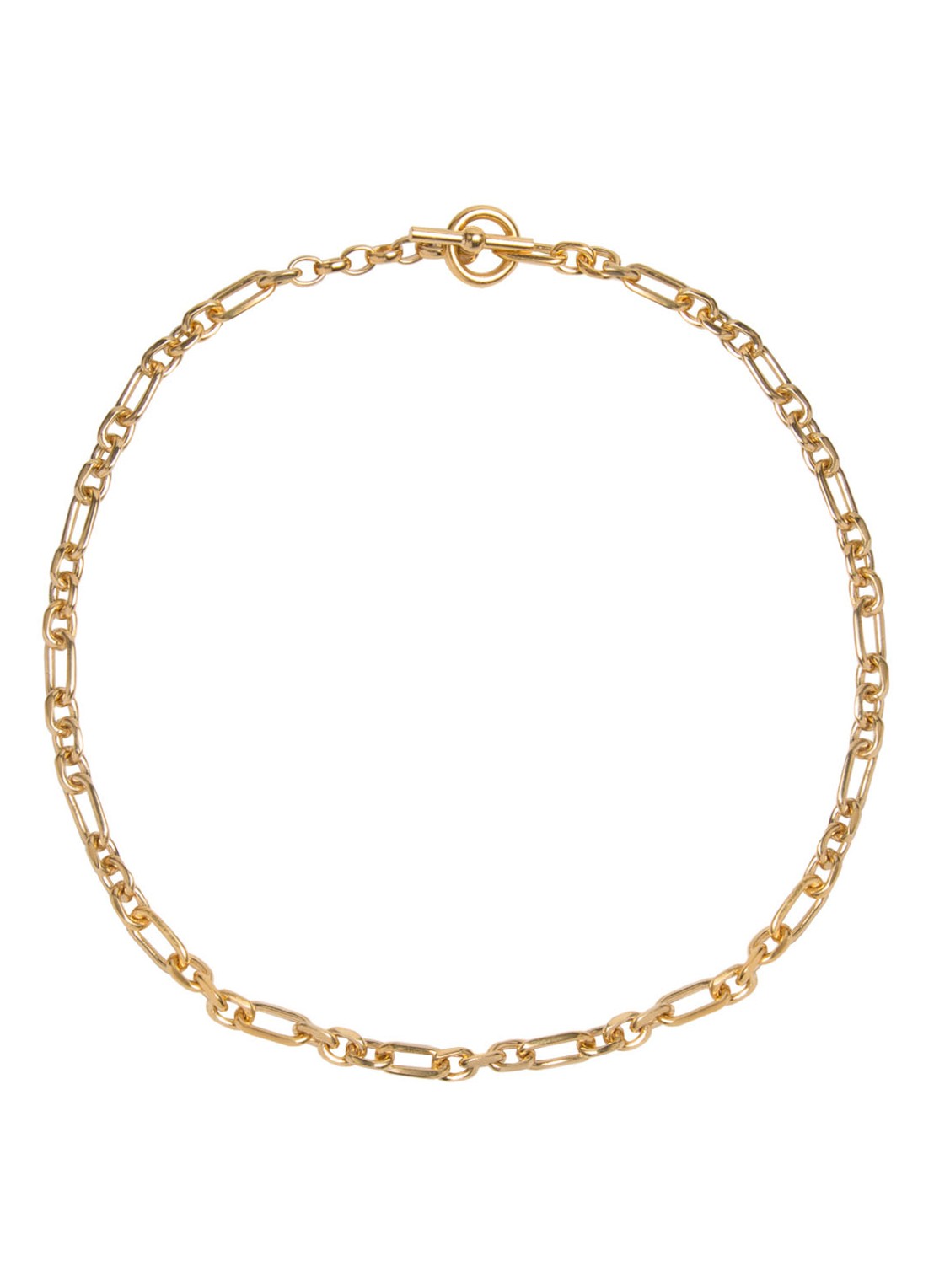 Tilly Sveaas Small Watch Chain schakelketting verguld - voorkant goud