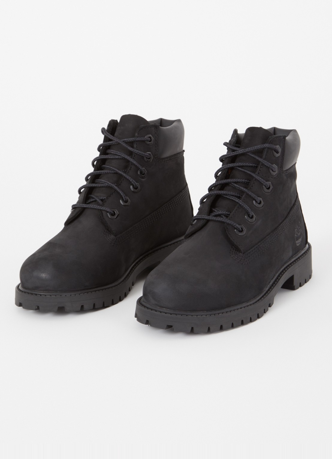 Timberland 6 Inch veterboot van nubuck - voorkant 2 zwart
