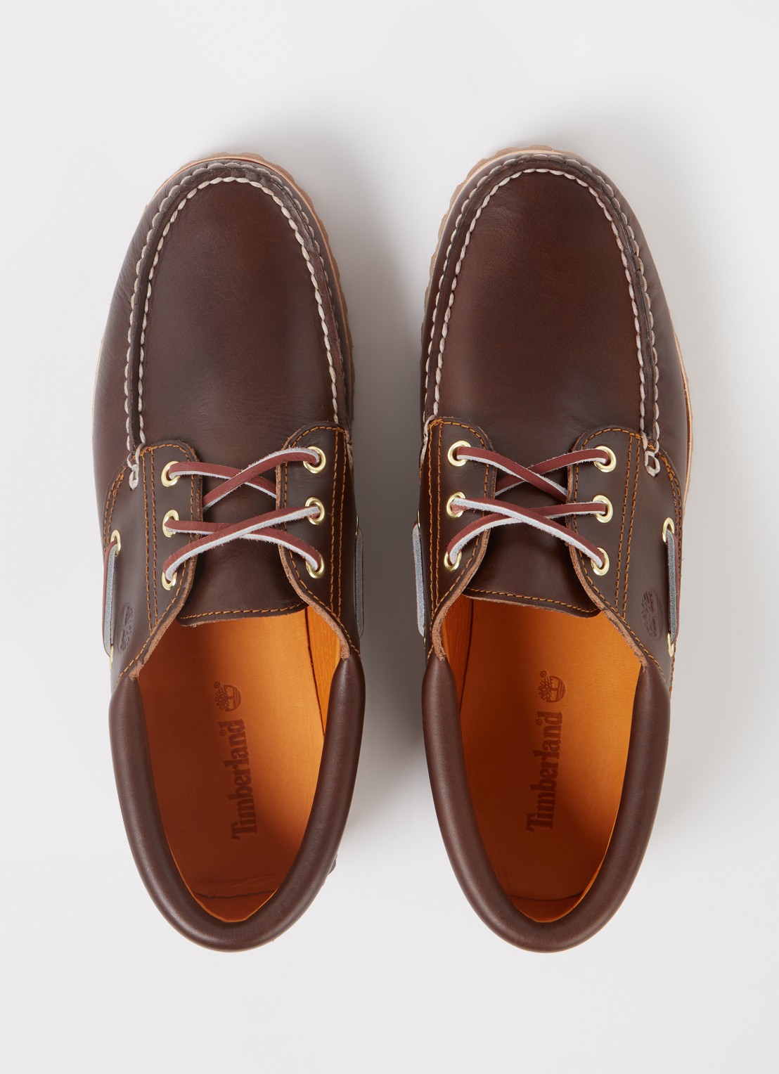 Timberland Authentic 3 Eye Classic bootschoen van leer - detail 4 bruin