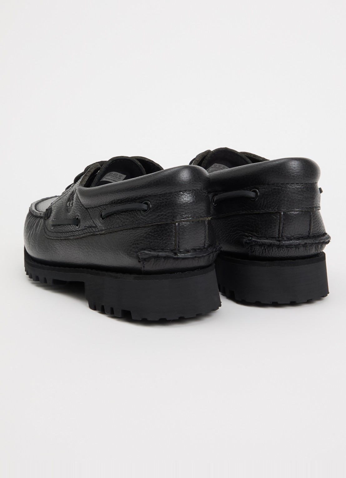 Timberland Authentic bootschoen van leer - achterkant 5 zwart