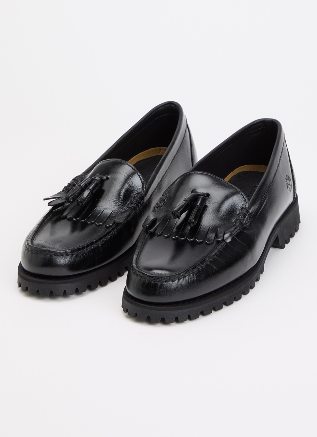 Timberland  Authentic loafer van lakleer met franjes - detail zwart