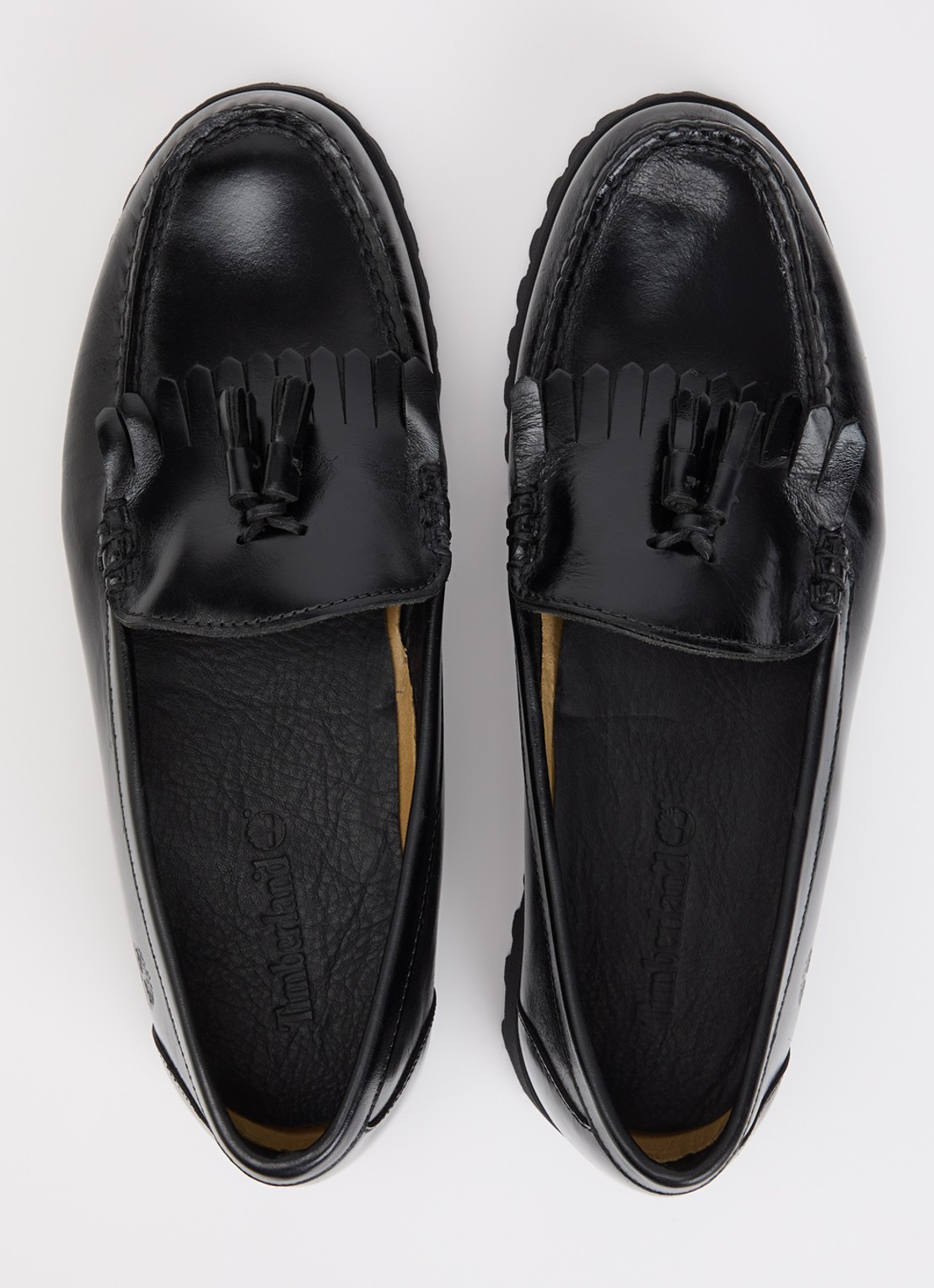 Timberland  Authentic loafer van lakleer met franjes - detail 2 zwart