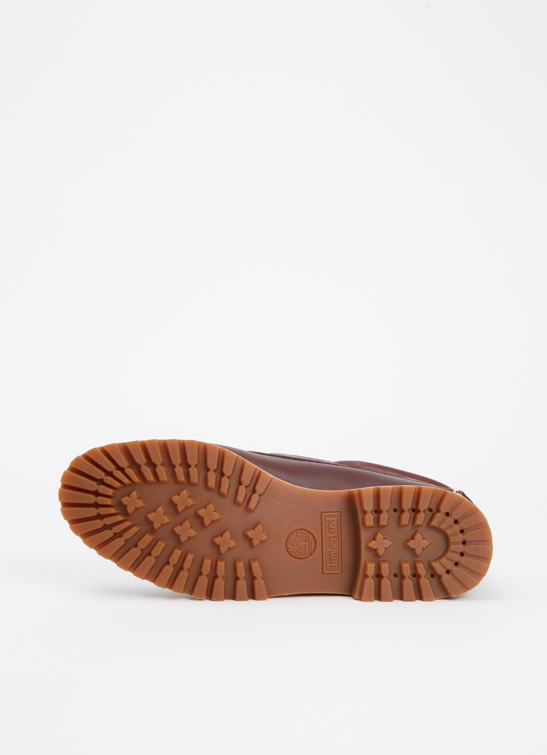 Timberland Bootschoen van leer - detail 4 kastanjebruin