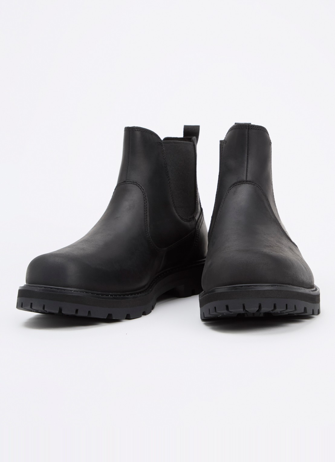 Timberland Britton Road chelsea boot van leer - detail 3 zwart