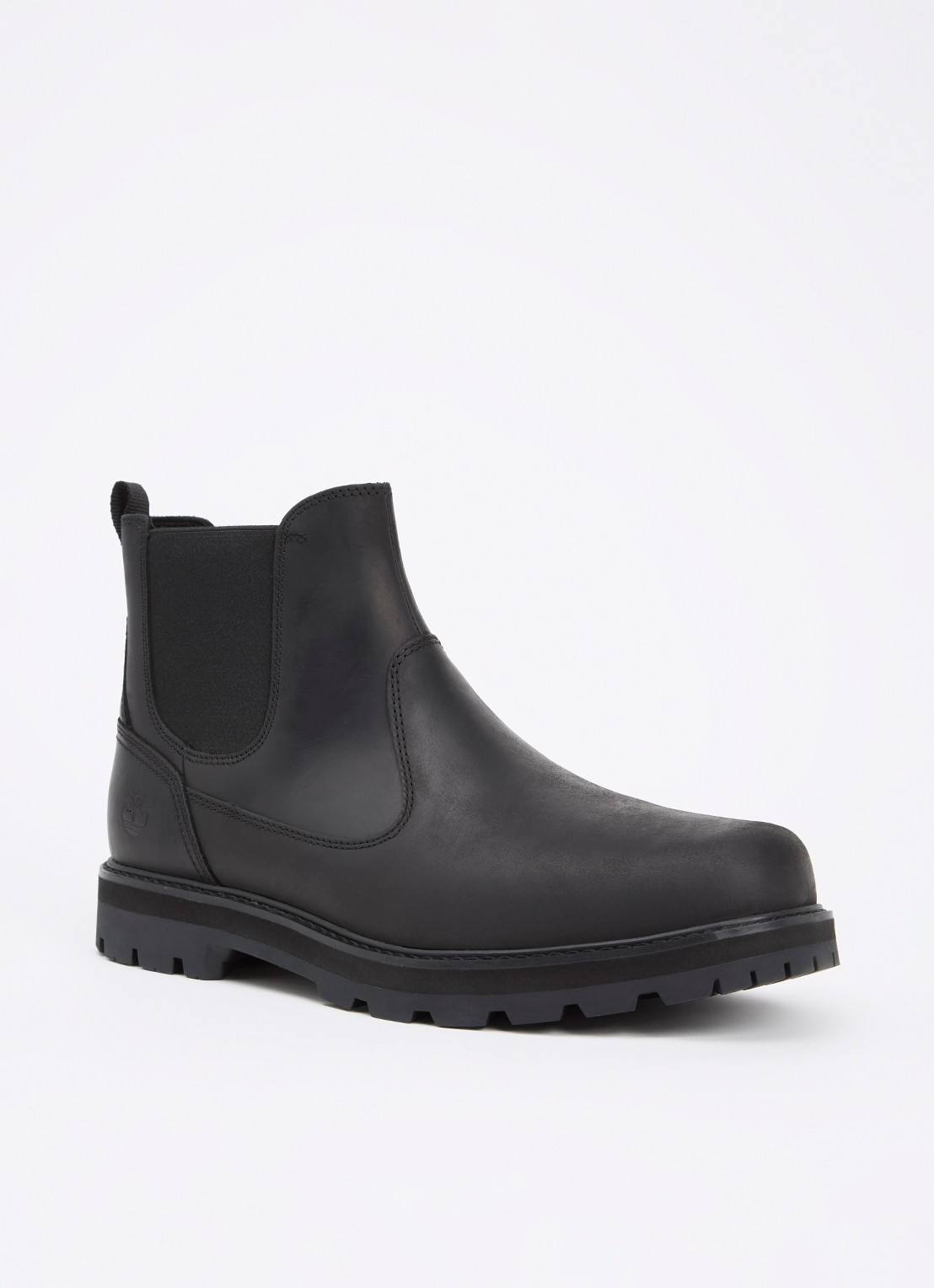 Timberland Britton Road chelsea boot van leer - voorkant zwart