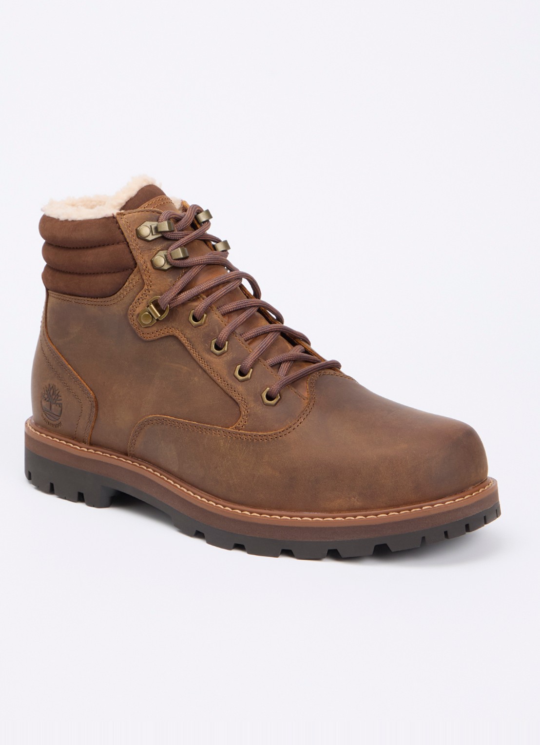 Timberland Britton Road veterboot van leer - voorkant 4 bruin