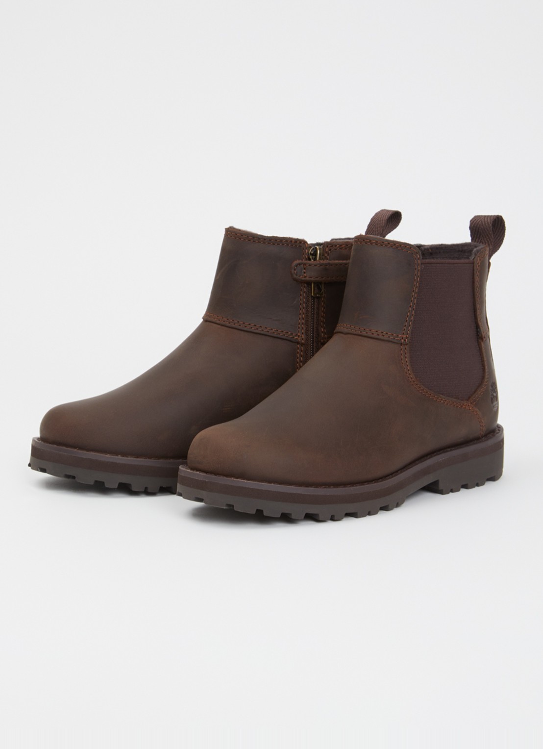 Timberland Courma chelsea boot van leer - voorkant 6 donkerbruin