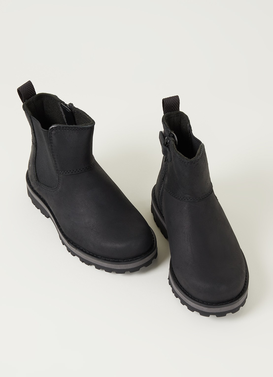 Timberland Courma enkellaars van leer - voorkant 2 zwart
