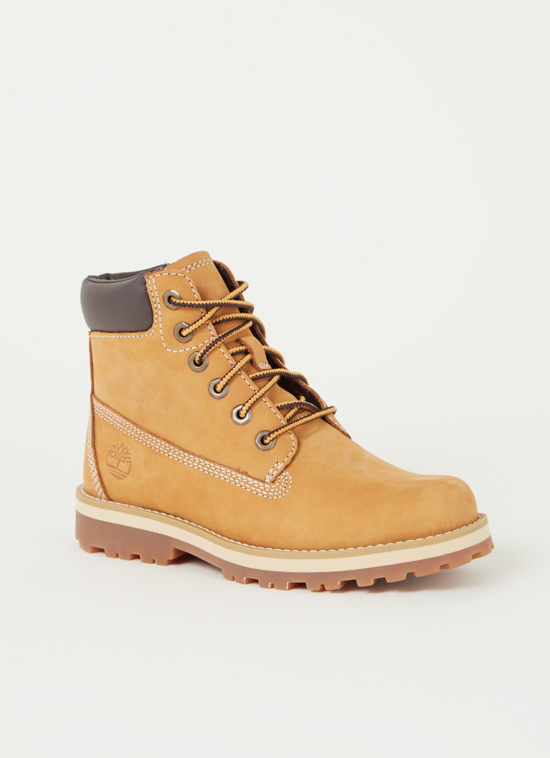 Timberland Courma veterboot van nubuck - voorkant 3 geel