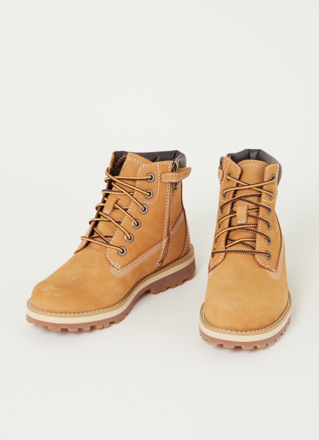 Timberland Courma veterboot van nubuck - voorkant 4 geel