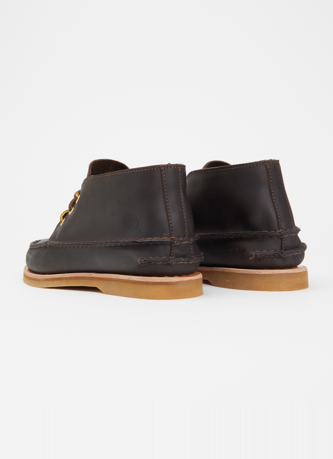 Timberland Crafted Boat veterschoen van suède - achterkant donkerbruin