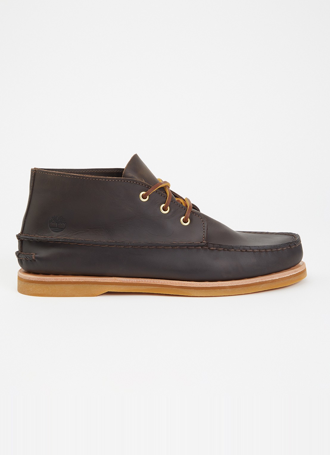 Timberland Crafted Boat veterschoen van suède - voorkant 2 donkerbruin