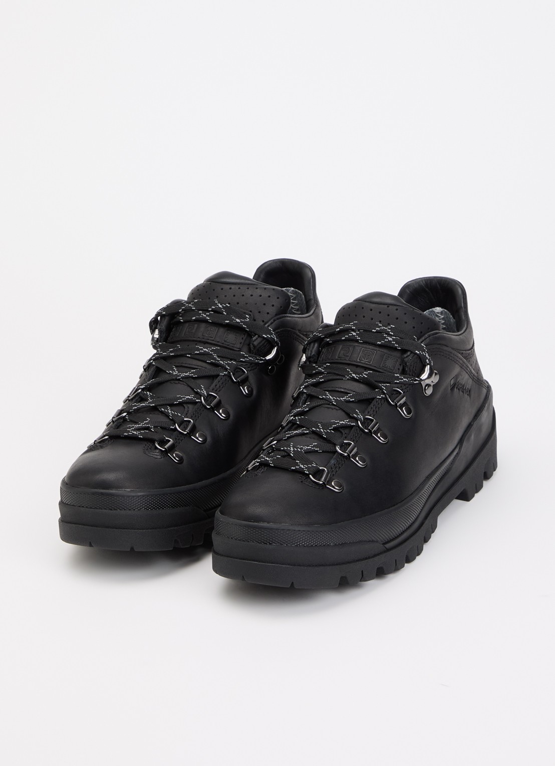 Timberland Low Lace GTX veterschoen van leer - detail zwart