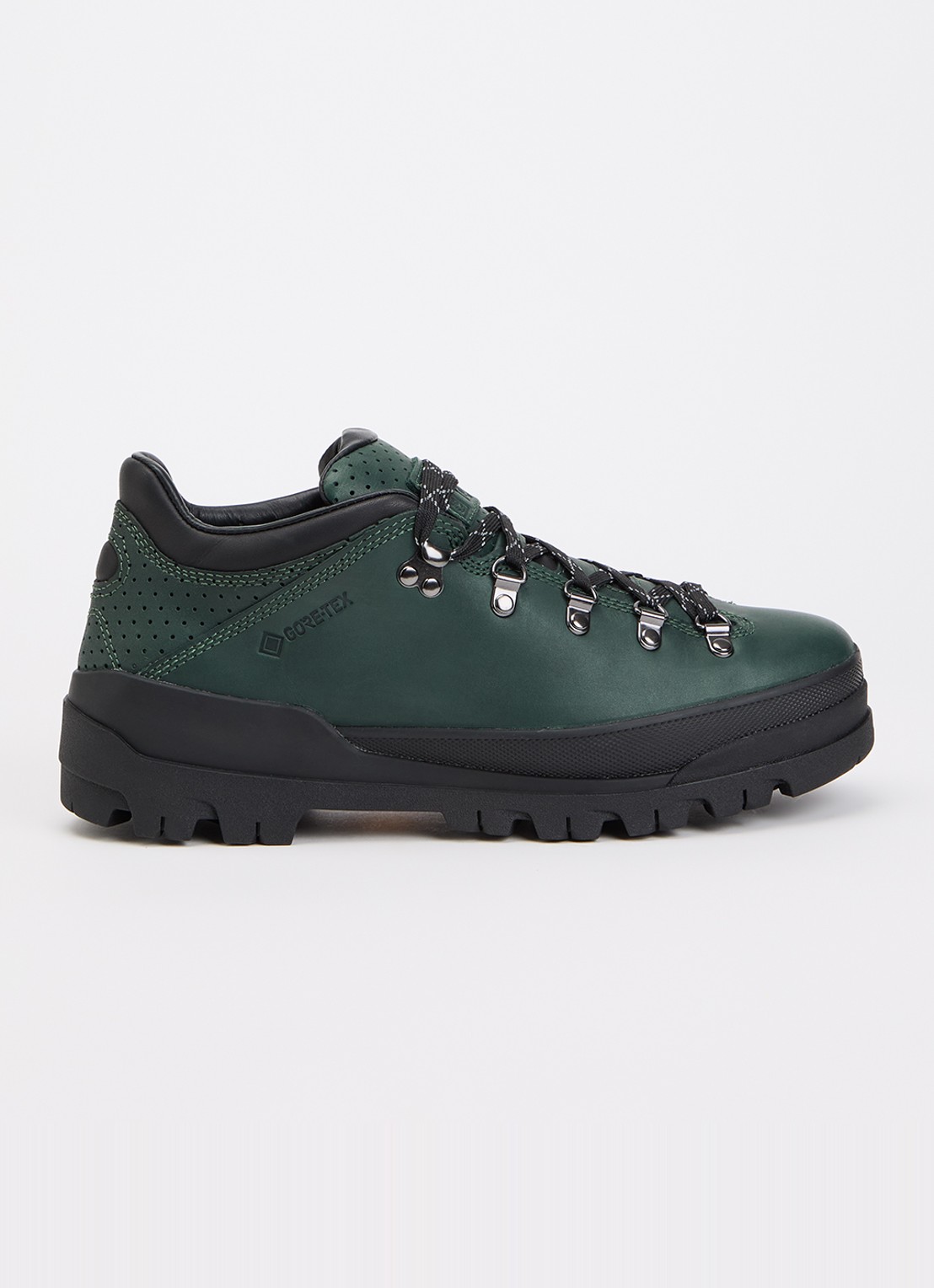 Timberland Low Lace GTX veterschoen van leer - voorkant groen