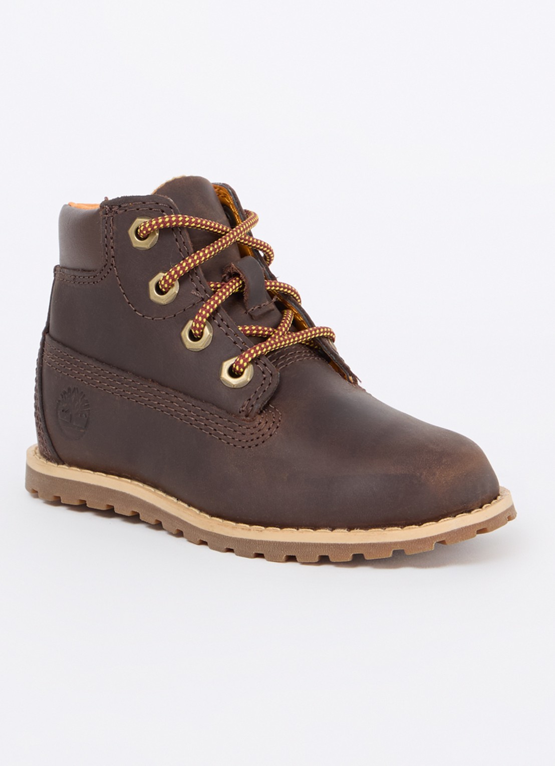 Timberland Pokey Pine veterboot van nubuck - voorkant 2 donkerbruin