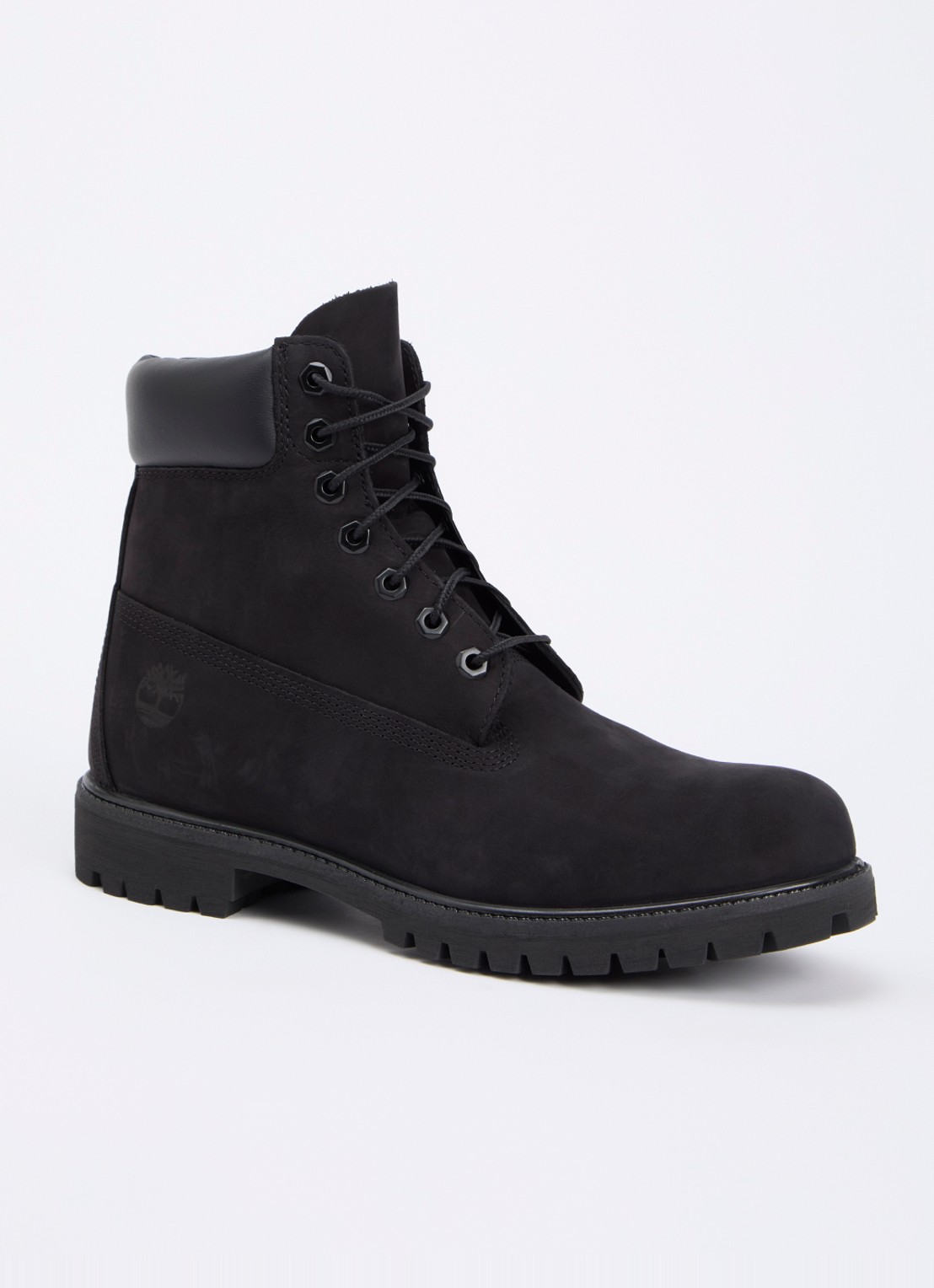 Timberland Premium 6-Inch veterboot van leer - voorkant 4 zwart