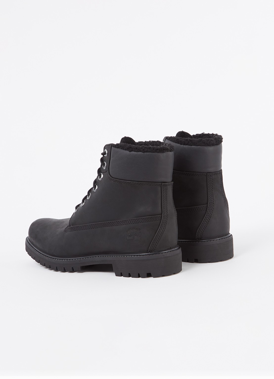 Timberland Premium 6-Inch veterboot van leer - achterkant 2 zwart