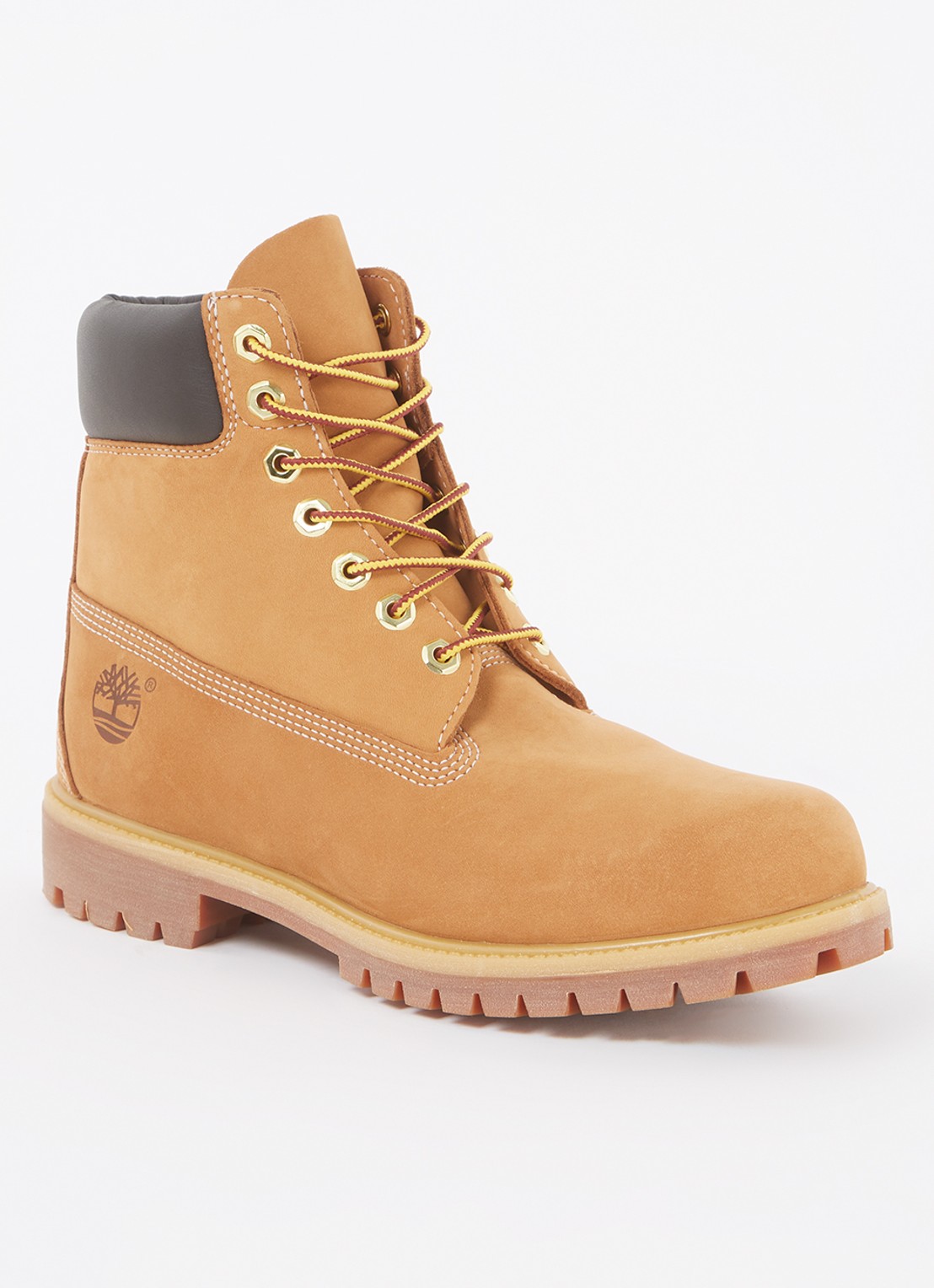 Timberland Premium 6-Inch veterboot van leer - voorkant geel