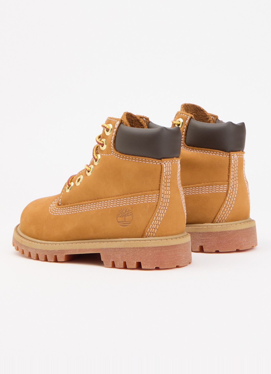 Timberland Premium 6 Inch veterboot van nubuck  - achterkant 4 camel