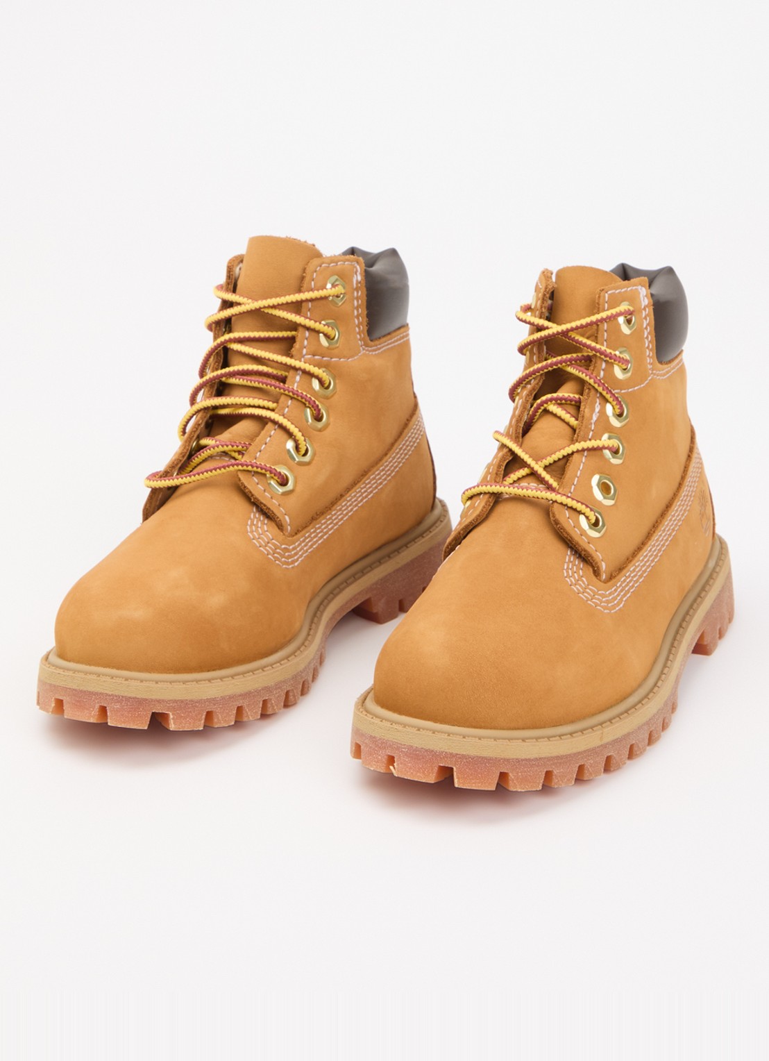Timberland Premium 6 Inch veterboot van nubuck  - voorkant 2 camel