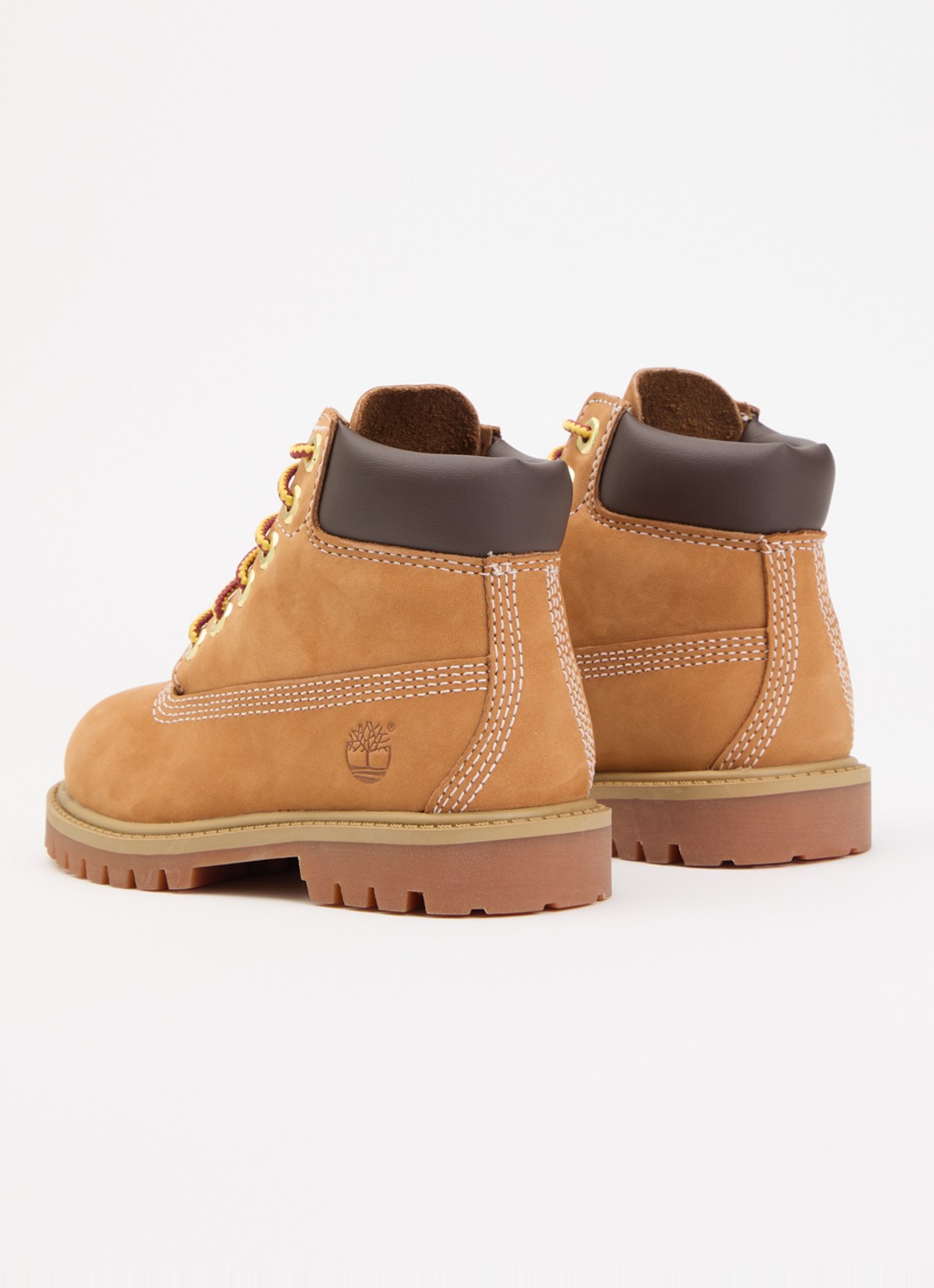 Timberland Premium 6 Inch veterboot van nubuck  - achterkant 5 camel