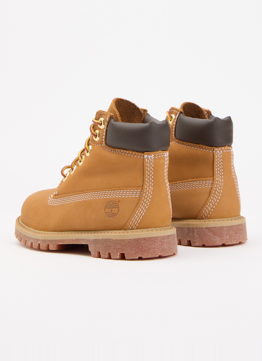 Timberland Premium 6 Inch veterboot van nubuck  - achterkant 6 camel