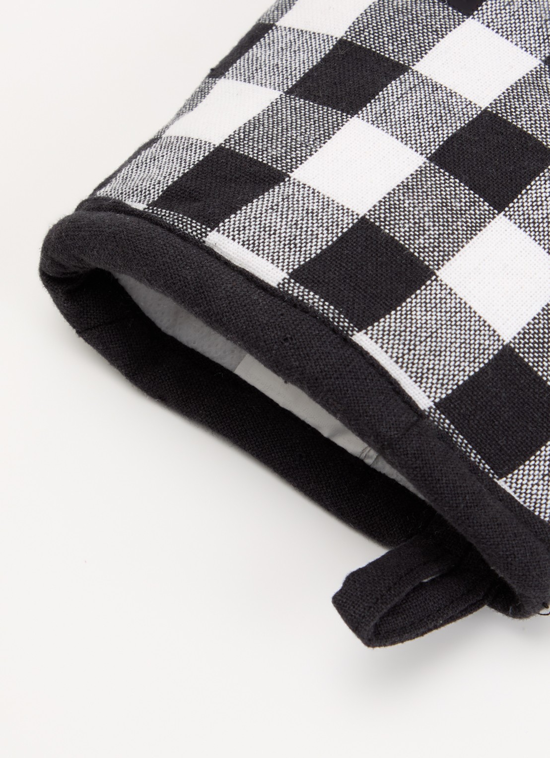 Tiseco Gingham ovenwant - voorkant 2 zwart