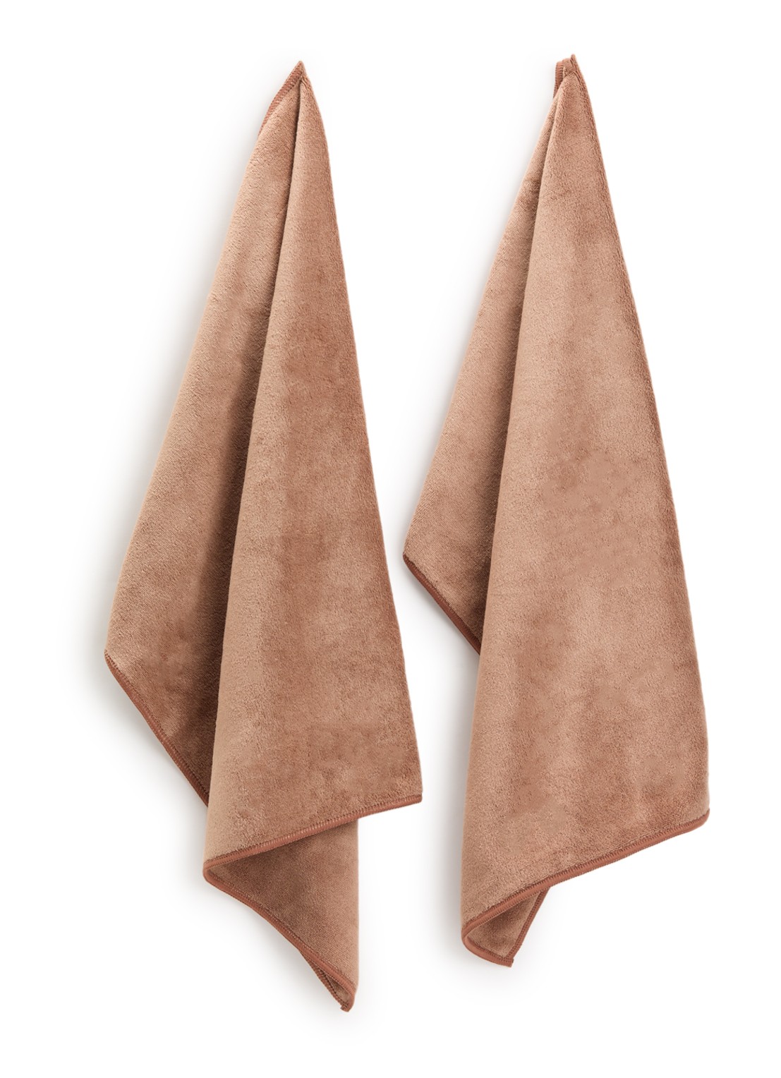 Tiseco Keukendoek 50 x 50 cm set van 2 - voorkant cognac