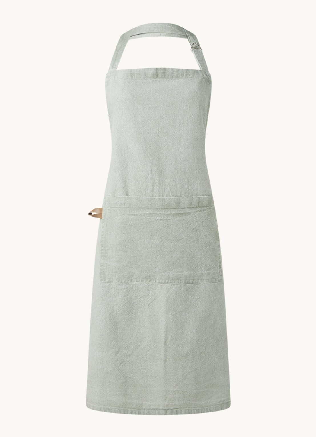 Tiseco Myrna keukenschort van katoen - voorkant groen