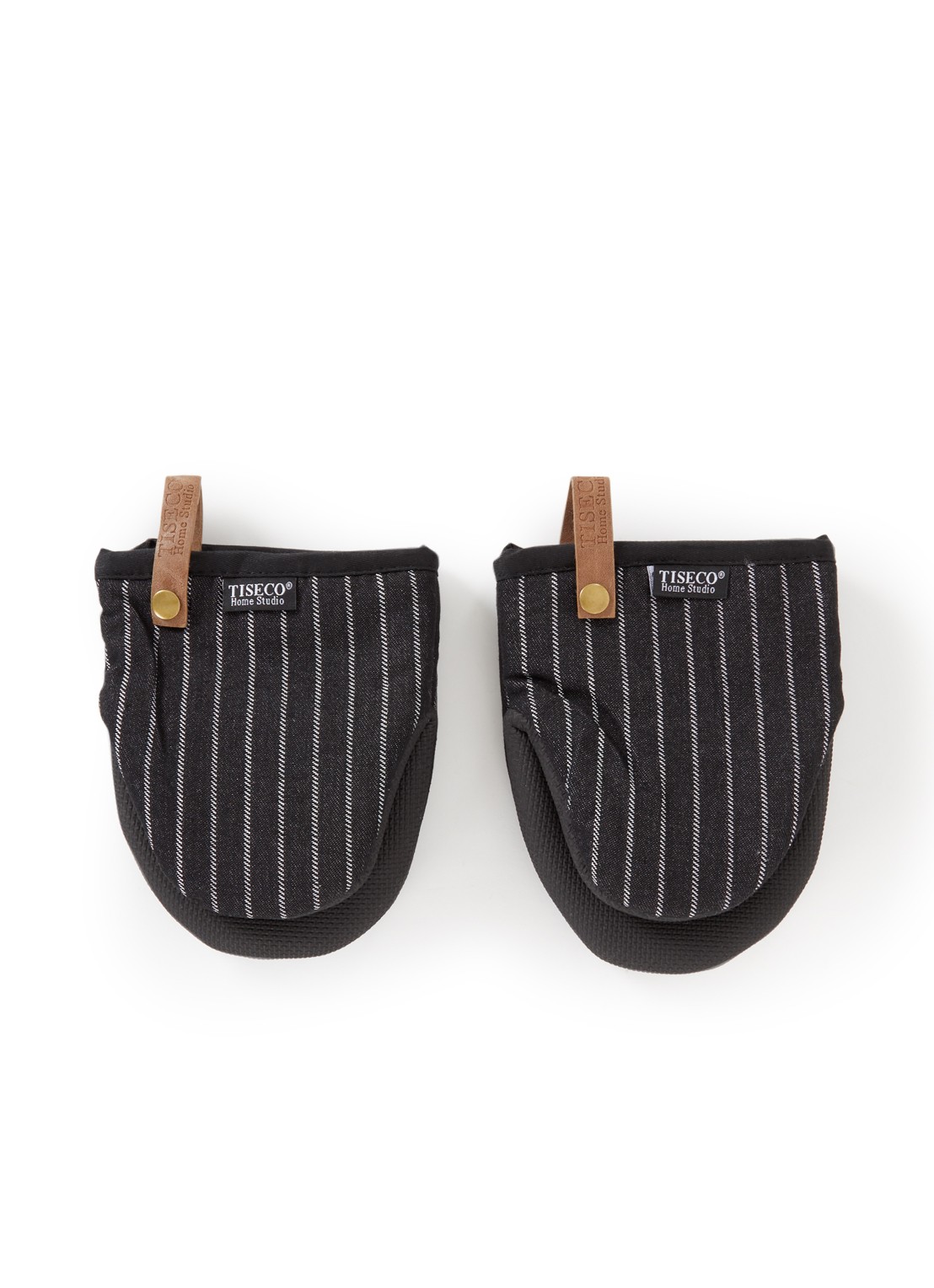 Tiseco Sherlock ovenwant set van 2 - voorkant zwart
